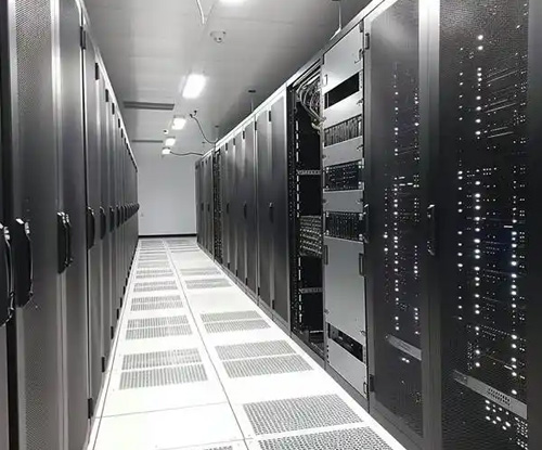 What equipment and facilities are included in the data center room
